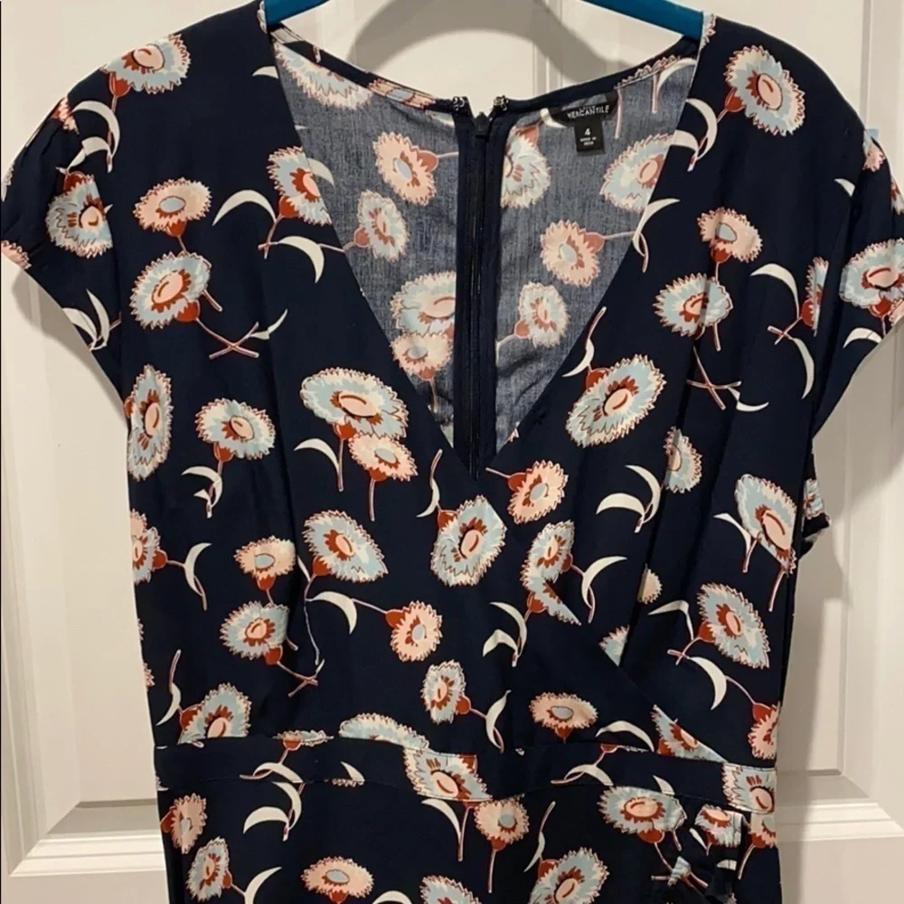 J Crew EUC ruffled faux wrap dress